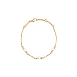 Bracelet Fin Doré & Perlé 1