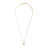 Collier doré cœur brillant 2