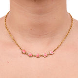 Collier doré étoiles émail 4
