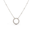 Collier Argenté avec anneau 1