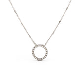 Collier Argenté avec anneau 1