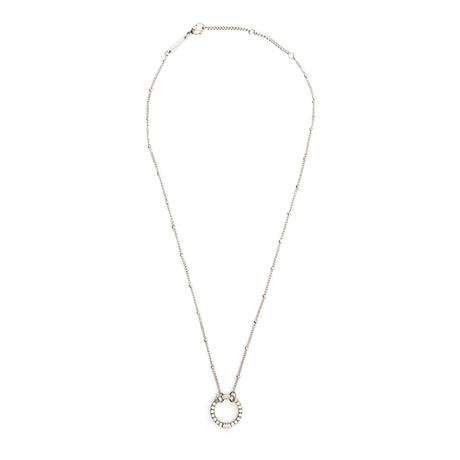 Collier Argenté avec anneau 2
