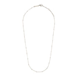 Collier argenté maille fine 2