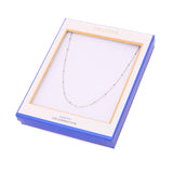Collier argenté maille fine 3