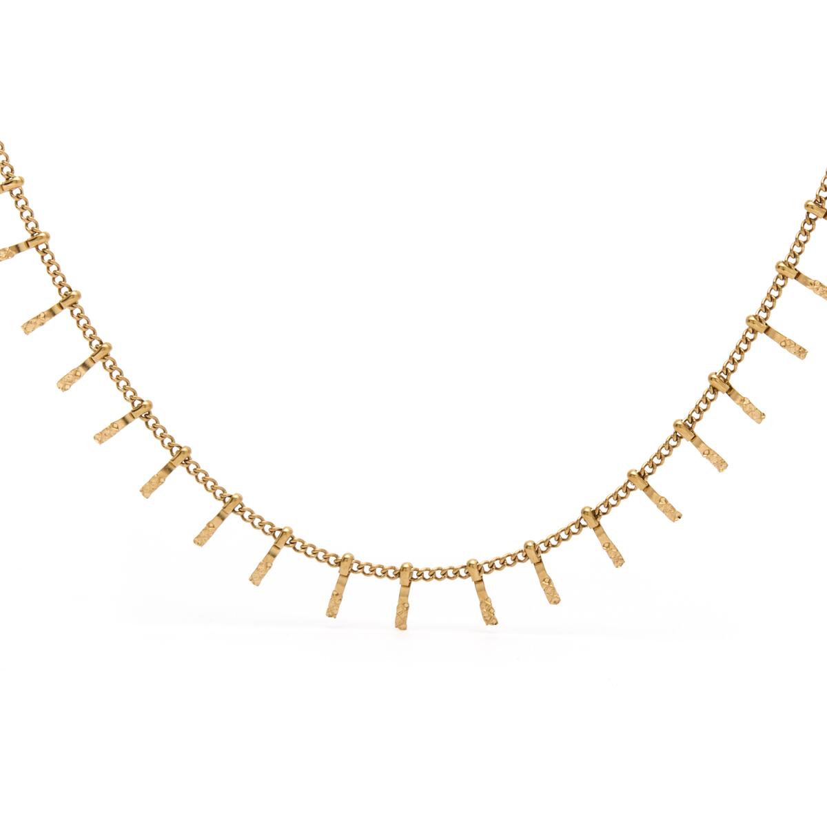 Collier doré multi barres 1