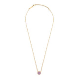 Collier doré pendentif losange 2