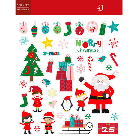 Stickers lutin du père Noël