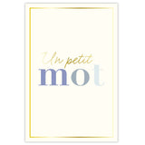 Tarjeta de felicitación Una pequeña palabra - Marfil