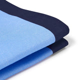 Pañuelo de bolsillo de lino - azul y marino