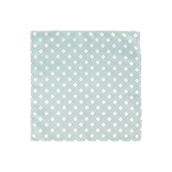 Pañuelo de bolsillo 100% seda - Sarga de seda - Verde - 26x26 cm - Draeger