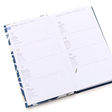 Petit agenda 2026 Home Office Fleurs bleu 3