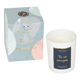 Bougie thème amour Tu me manques 1