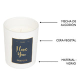 Bougie cadeau - I love you 5