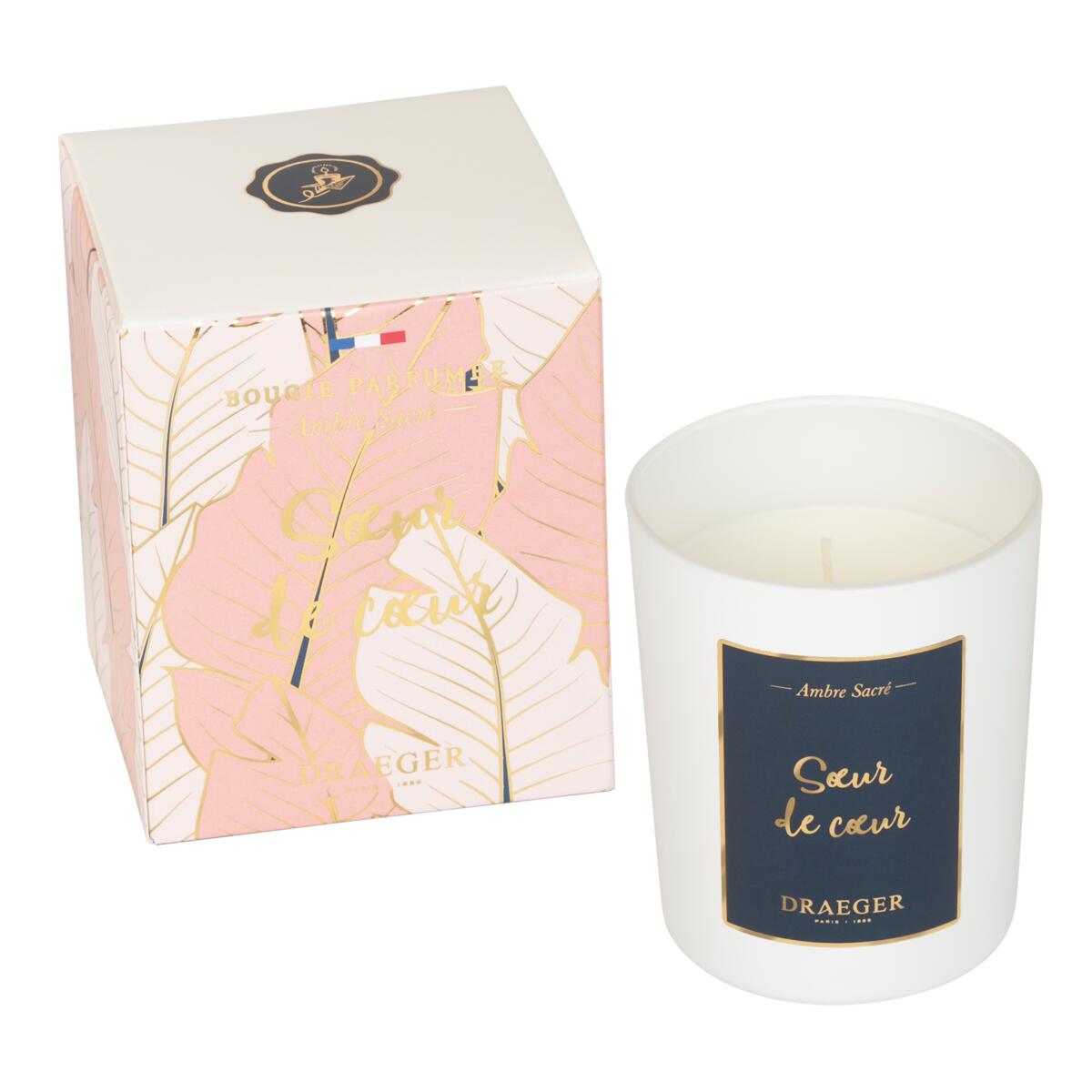 Bougie thème amitié Sœur de cœur 1