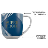 Mug cadeau - Super Profe Bleu 5
