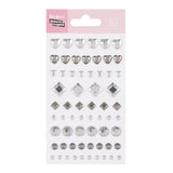 Stickers autocollants Strass argent 1