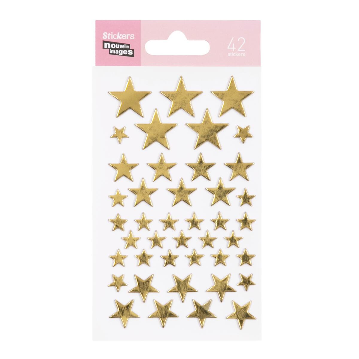 Stickers autocollants Etoiles dorées 1