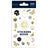 Stickers autocollants noir et or 1