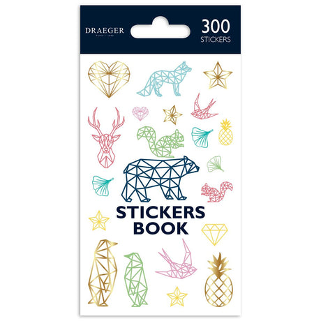 Stickers autocollants - Origami - 300 pièces