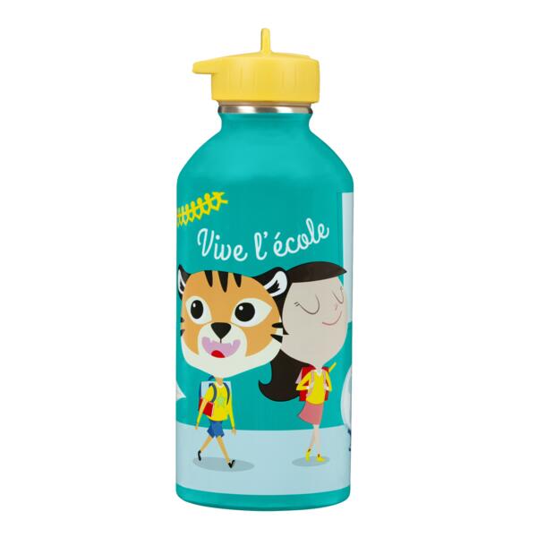 Gourde inox enfant - Vive l'école