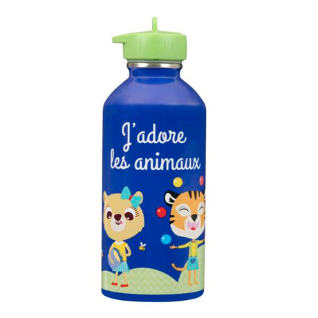 Gourde inox enfant - J'adore les animaux