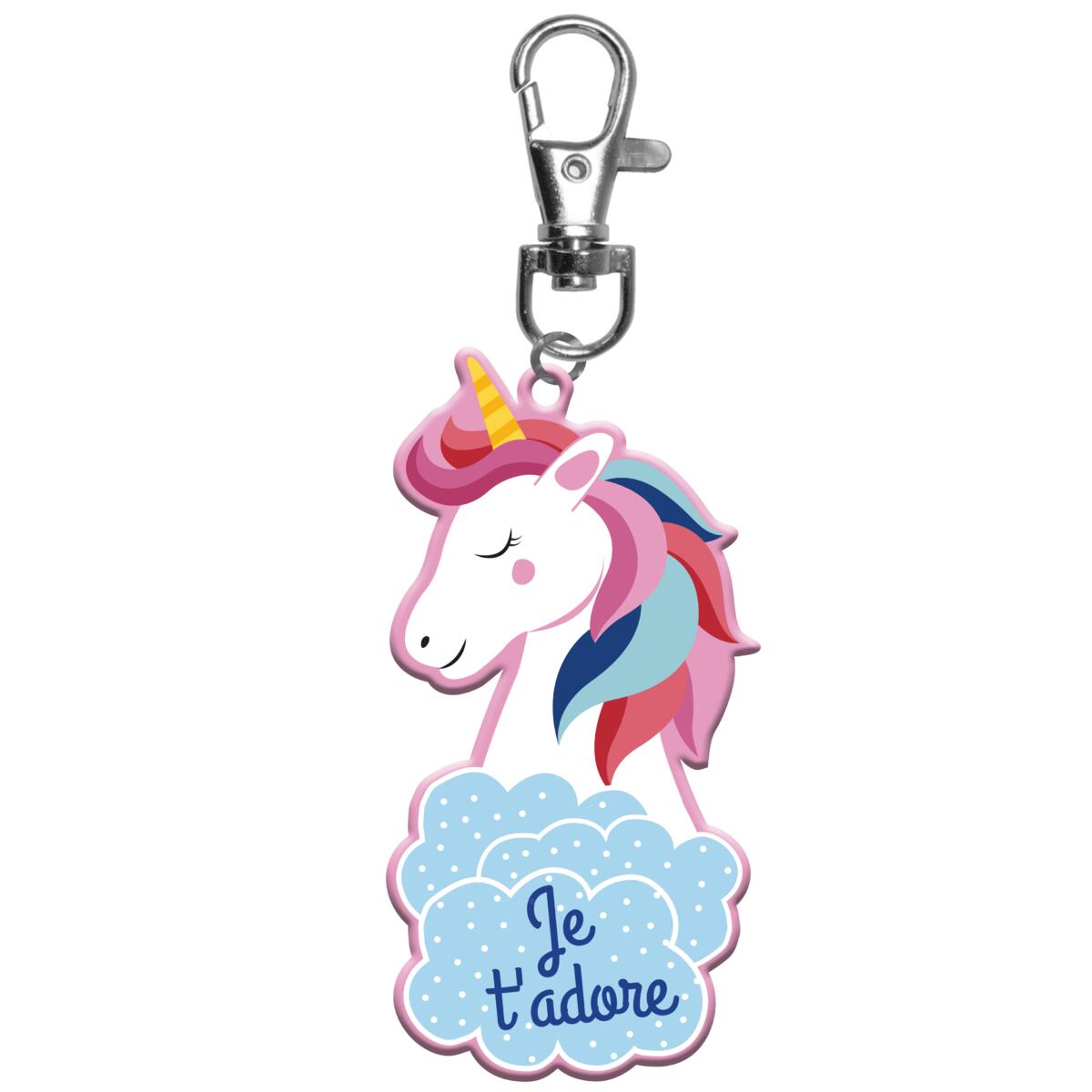 Porte-clés enfant Je t'adore 2