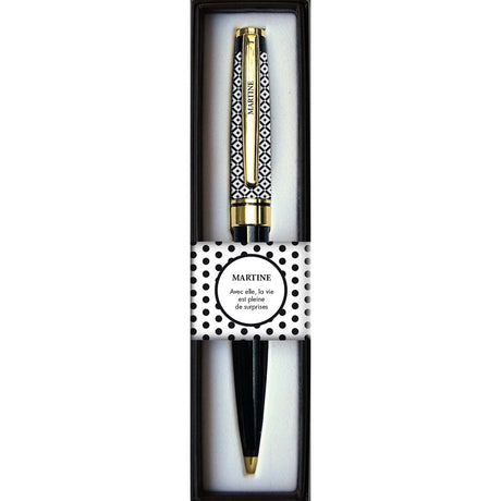 Stylo prénom femme boite martine