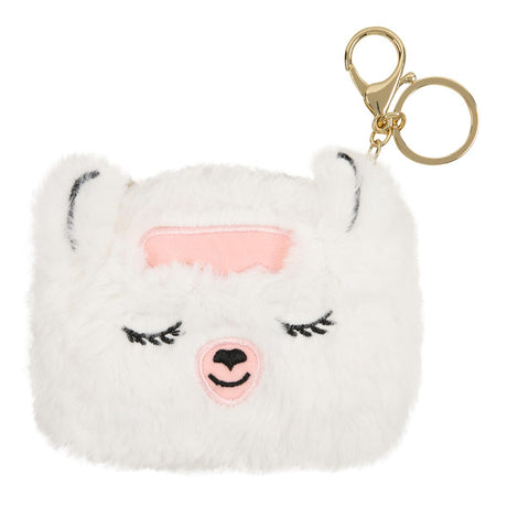 Porte-monnaie Cocooning Lama blanc 1
