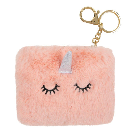 Porte-monnaie Cocooning Licorne rose 1