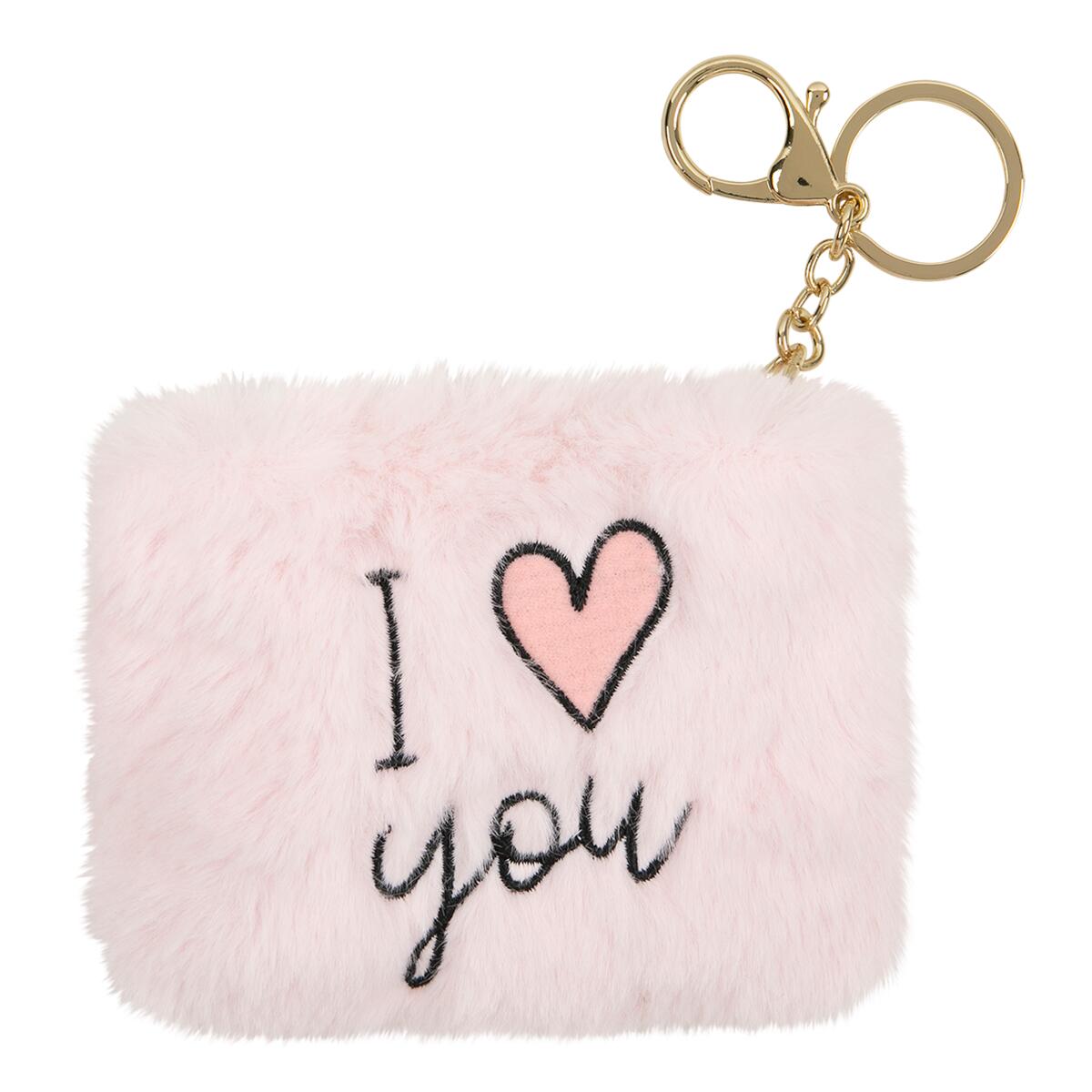 Porte-monnaie Cocooning I love you rose 1
