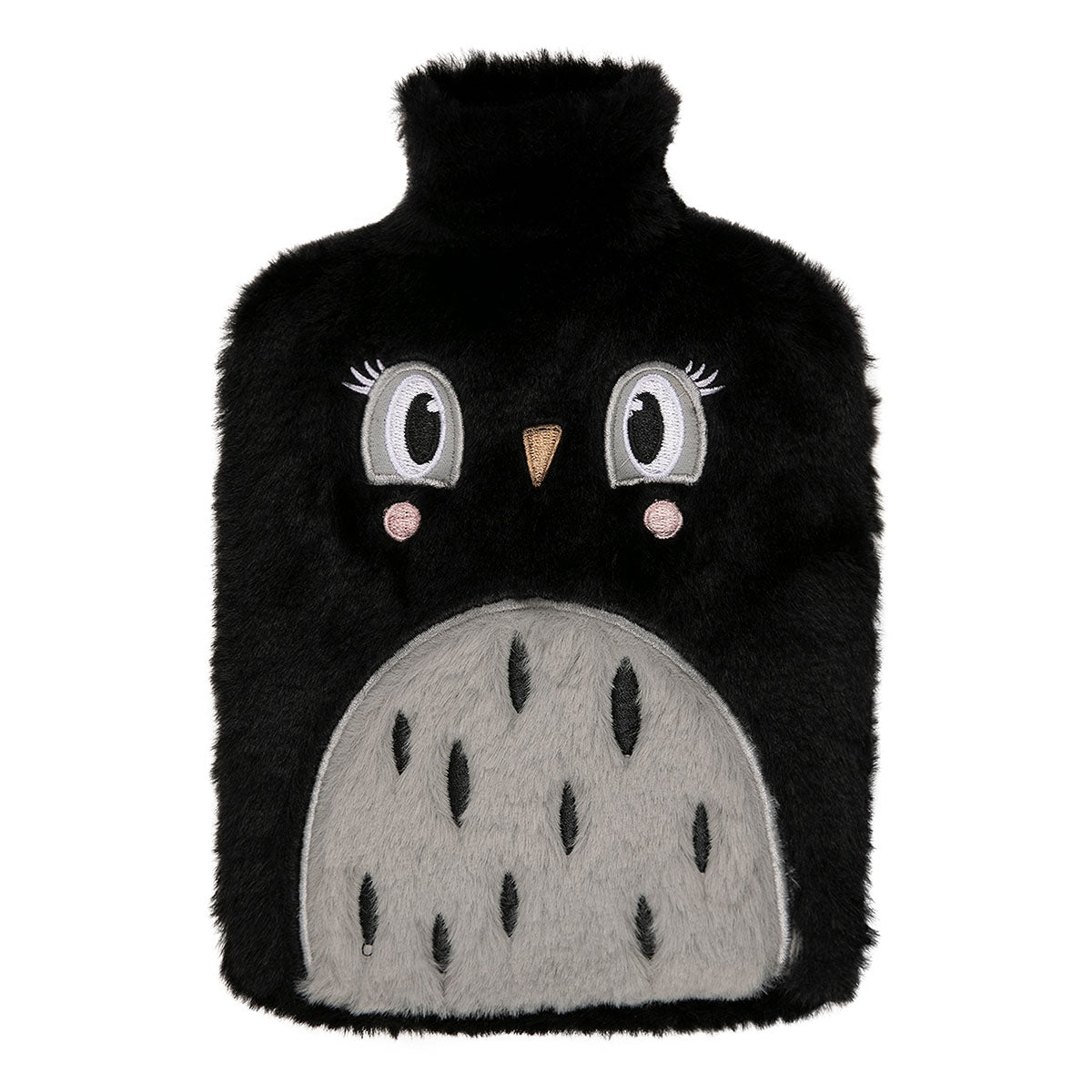 bouillotte chouette noir