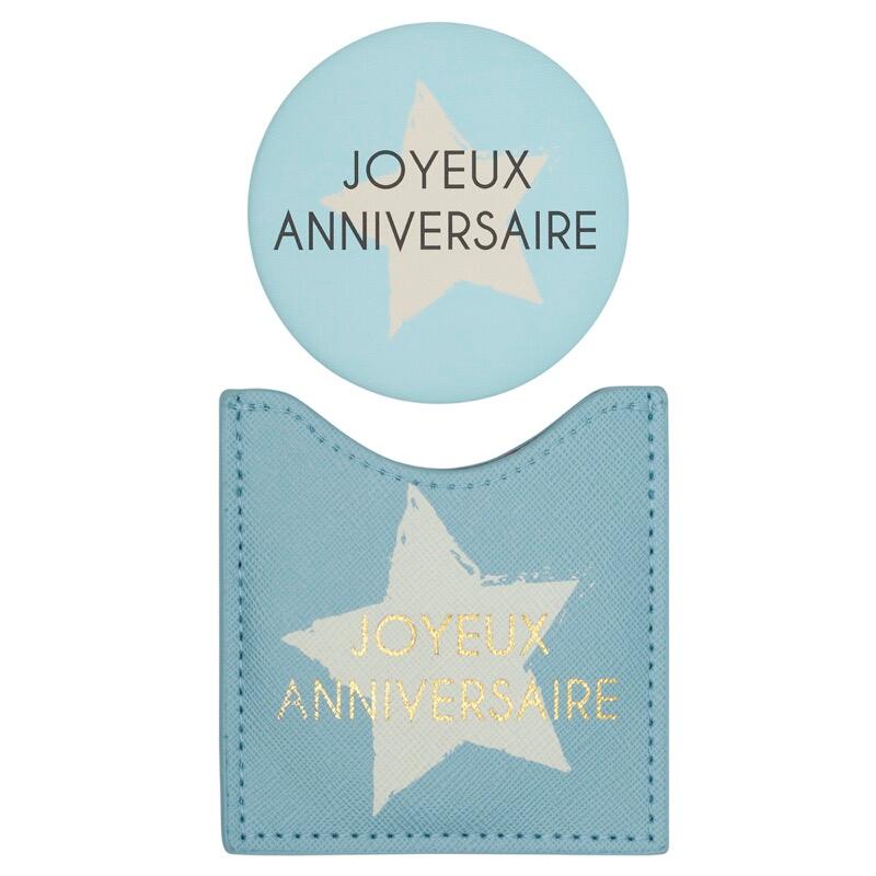 Miroir de poche Beauty Kit Joyeux anniversaire 1