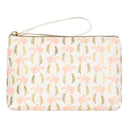 Grande pochette Feuilles roses