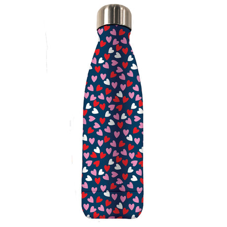 Gourde inox Cœurs rose 1