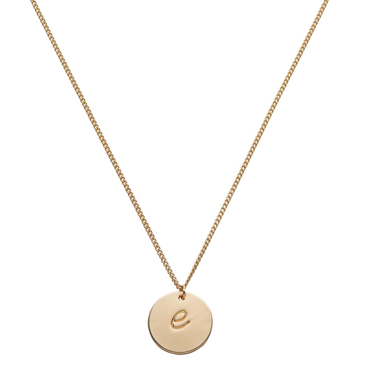 Collier initiale prénom Pastel Chic E 1