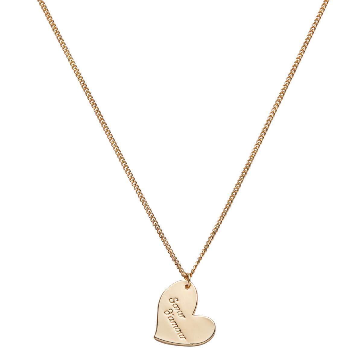 Collier Pastel Chic Cœur sœur 1