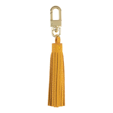 Porte-clés pompon uni Jaune 1
