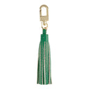 Porte-clés pompon uni Vert 1