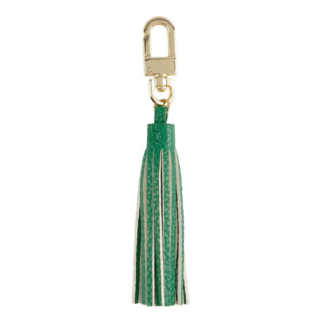 Porte-clés pompon uni Vert 1