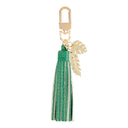Porte-clés pompon uni Vert sapin 1