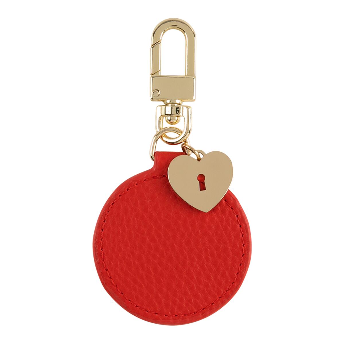 Llavero candado corazón rojo oscuro