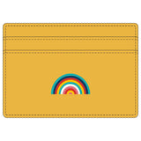Porte-cartes arc-en-ciel - jaune moutarde