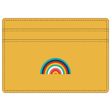 Porte-cartes arc-en-ciel - jaune moutarde