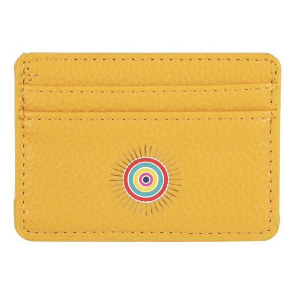 Porte-cartes soleil - jaune moutarde