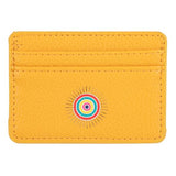 Porte-cartes soleil - jaune moutarde
