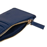 Porte-carte zippé Bleu graphique doré 3