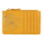 Porte-carte zippé Moutarde feuilles 1