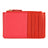 Porte-carte zippé Rouge & fuchsia 1