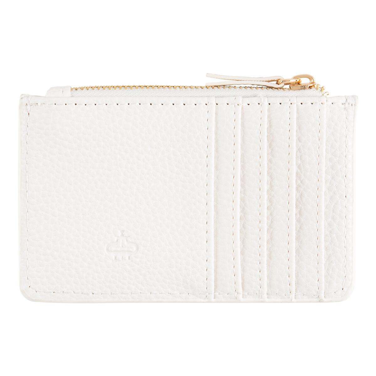 Porte-carte zippé Ivoire Love 2