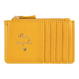 Porte-cartes zippé - Mon coup de coeur - jaune moutarde